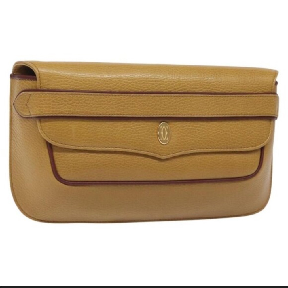 Cartier Tan Leather Clutch
